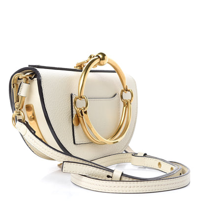 Chloe Calfskin Small Nile Bracelet Minaudiere Bag Off White 3 of 9
