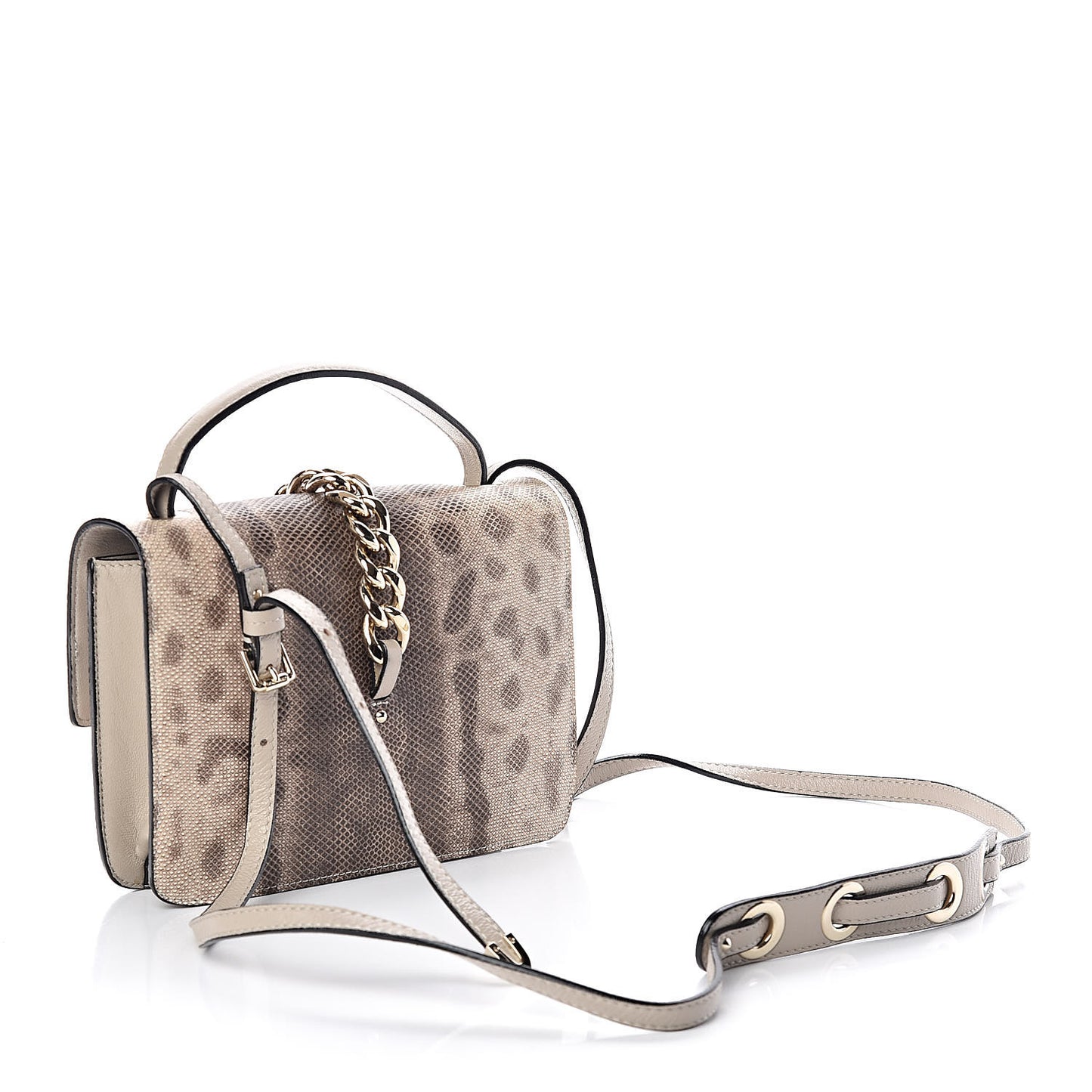 Lizard Calfskin Embossed Rebel Crossbody Bag
