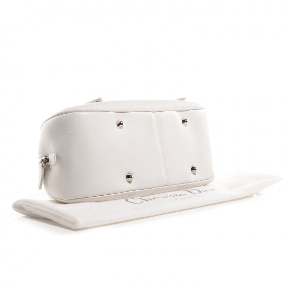 Cervo Deerskin Cannage Stitched Boston White