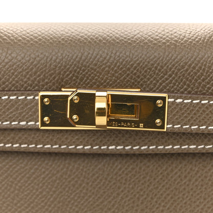 Hermes Epsom Mini Kelly Sellier 20 Etoupe 12 of 15