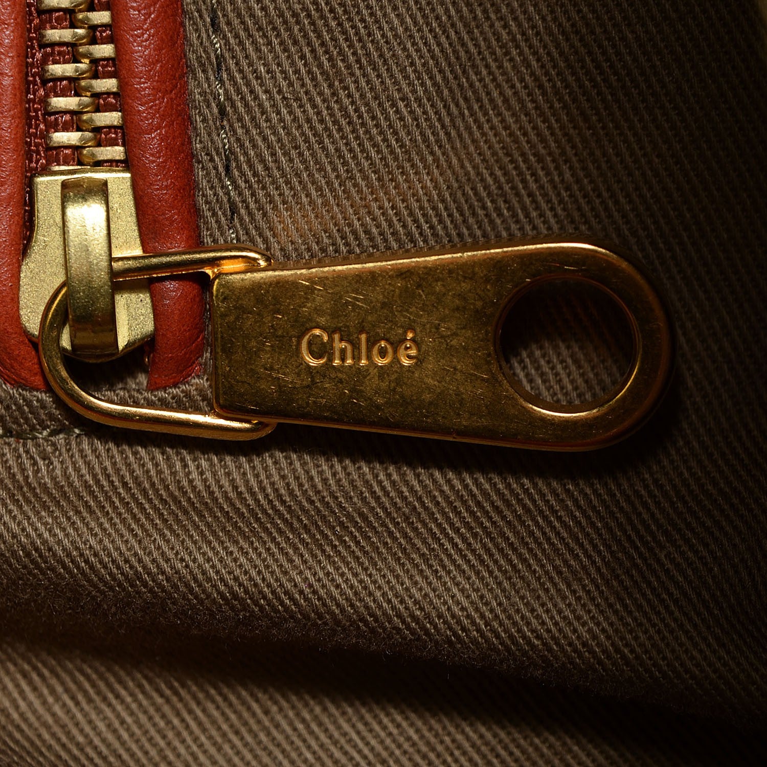 Chloe Calfskin Large Marcie Satchel Red 6 of 9