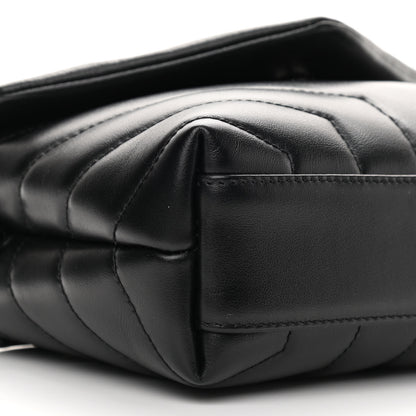 Saint Laurent Calfskin Y Quilted Monogram Toy Loulou Crossbody Bag Black 9 of 10