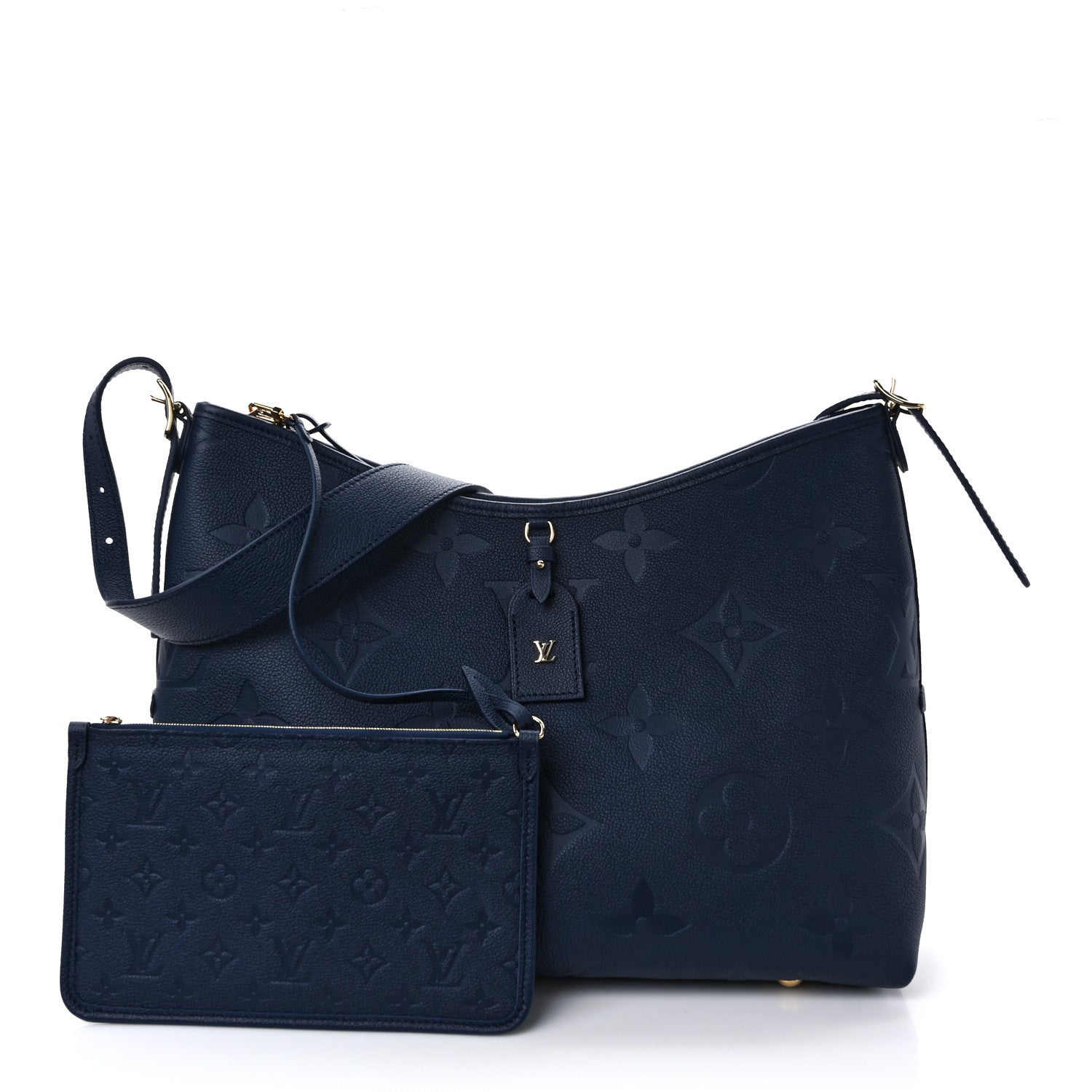 Louis Vuitton Empreinte Monogram Giant Carryall MM Navy 3 of 9