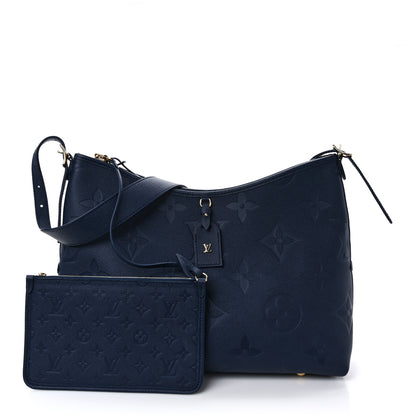 Louis Vuitton Empreinte Monogram Giant Carryall MM Navy 3 of 9