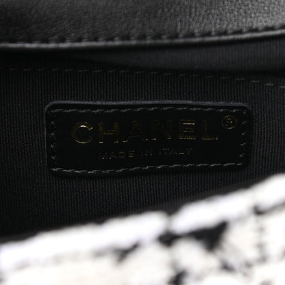 Chanel Tweed Braided Calfskin Mini My Own Frame Flap Grey Black 7 of 11