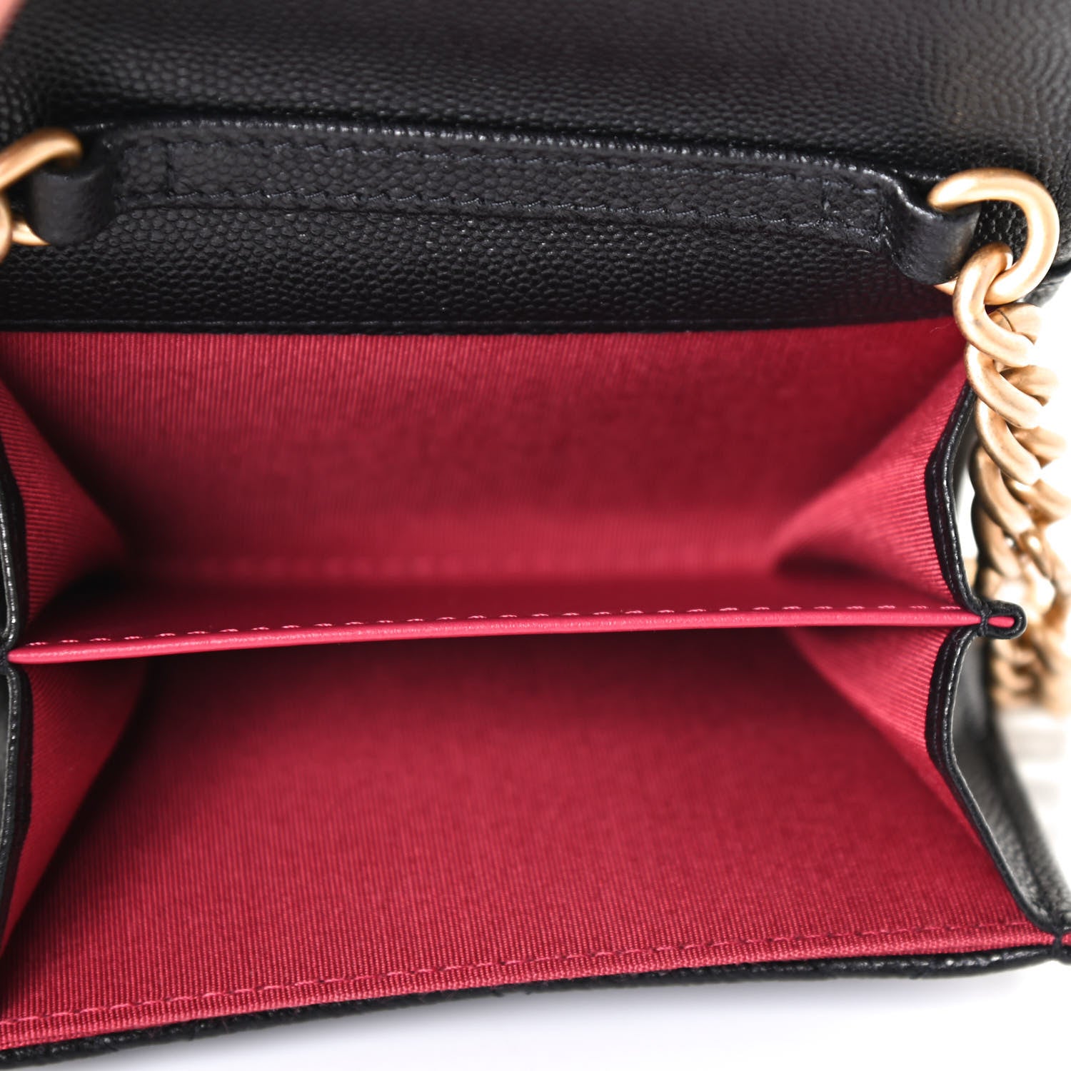 Chanel Caviar Quilted Bracelet On Chain Clutch Black 4 of 4