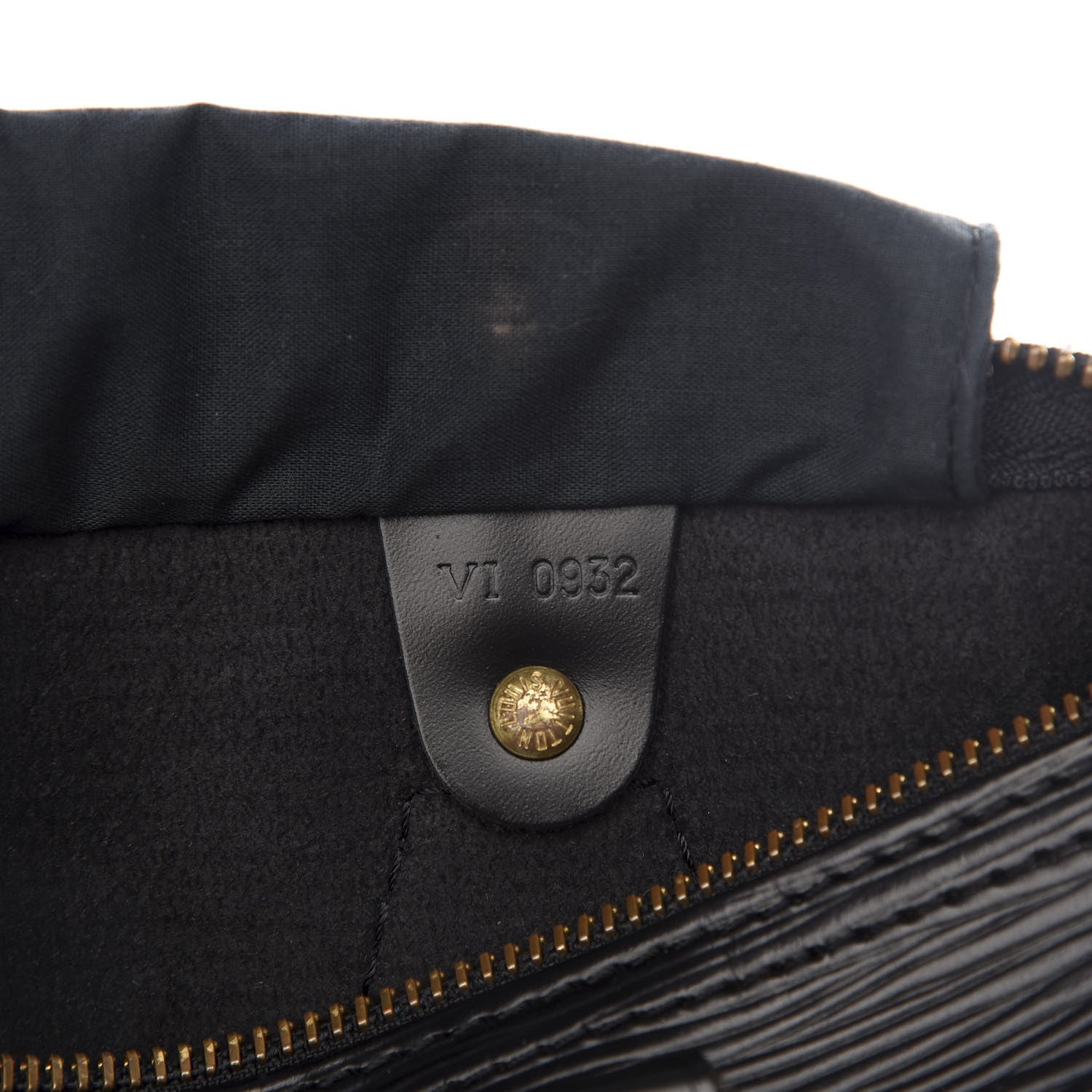 Louis Vuitton Epi Speedy 25 Black 7 of 10