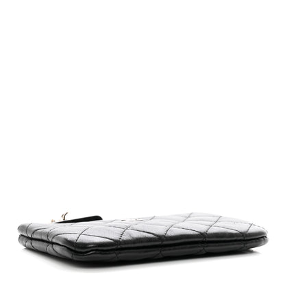 Chanel Lambskin Quilted Small Cosmo Cosmetic Case Black 4 of 7