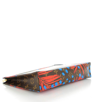 Louis Vuitton Monogram Jungle Dots Toiletry Pouch 26 Coquelicot Denim 4 of 7