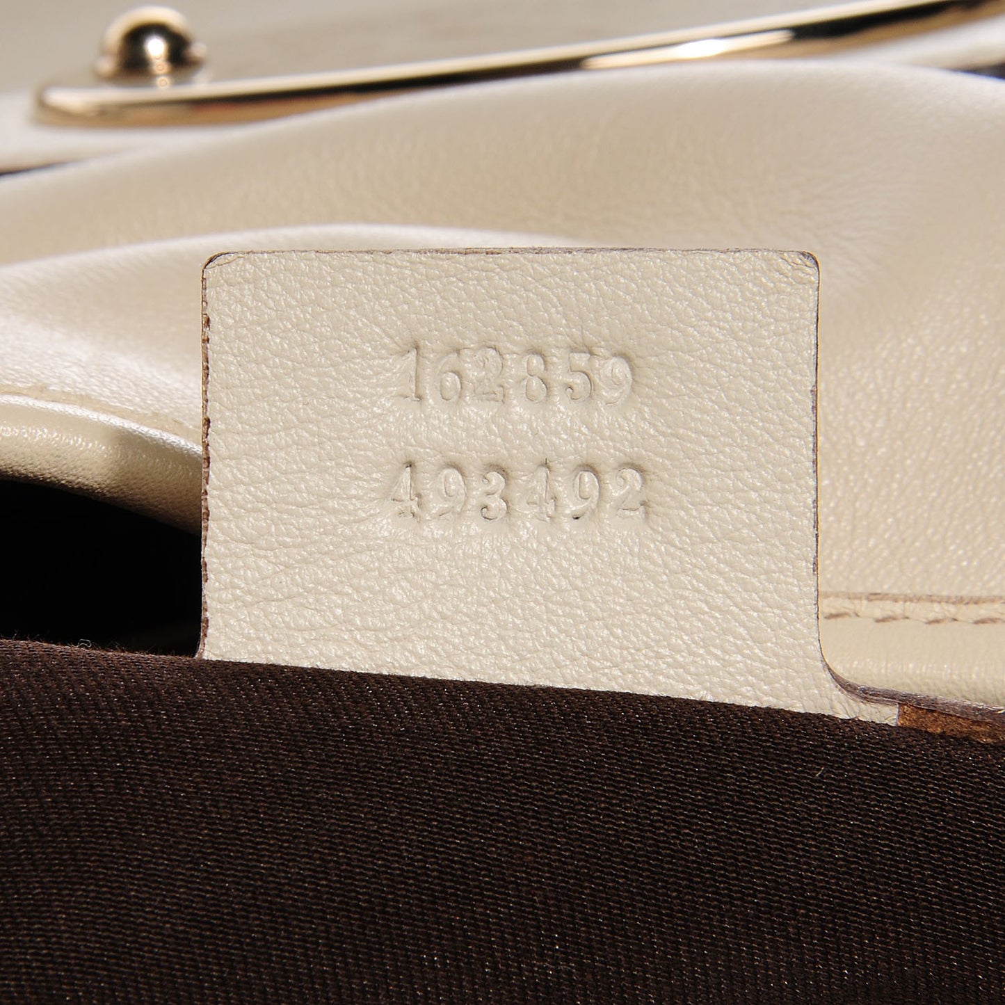 Leather Large Horsebit 85th Anniversary Hobo Off White