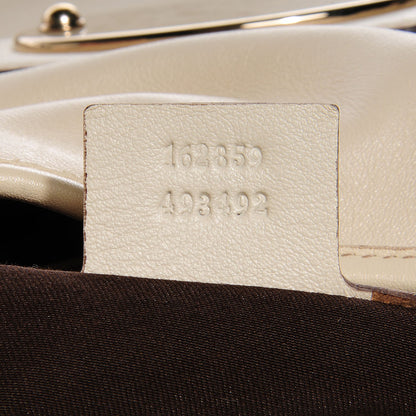 Gucci Leather Large Horsebit 85th Anniversary Hobo Off White 6 of 14