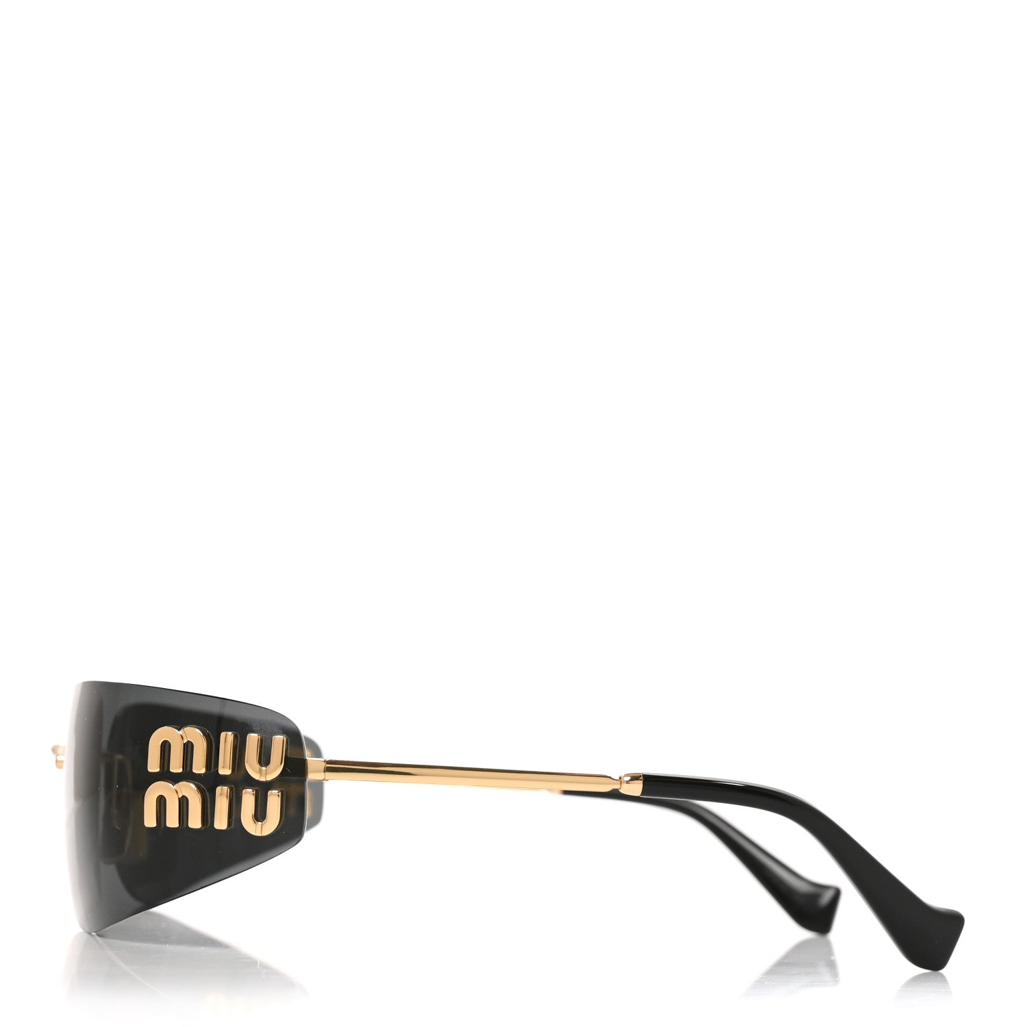 Miu Miu Metal Aube Sunglasses SMUA51 Gold Black 3 of 7