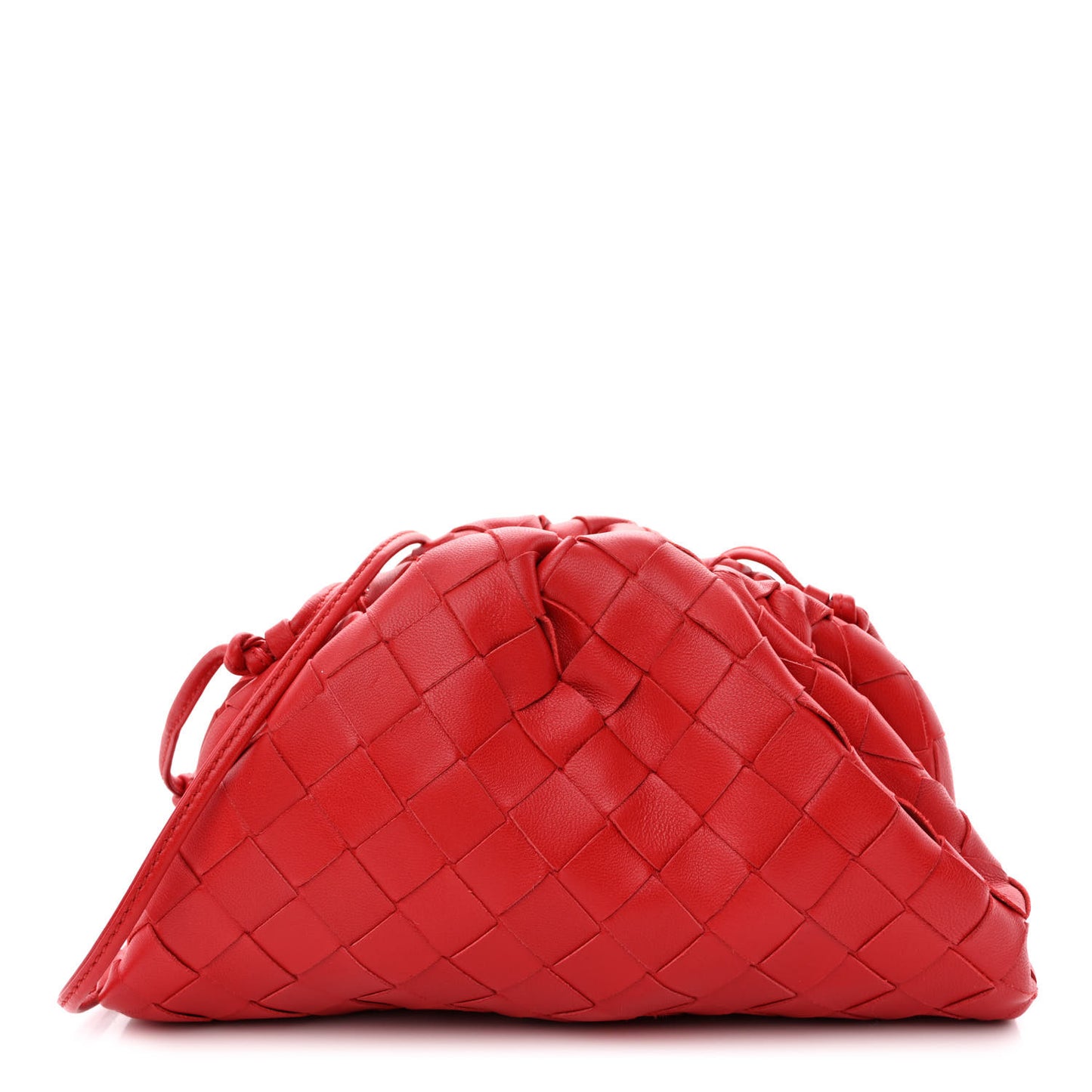 Nappa Intrecciato The Mini Pouch Bright Red