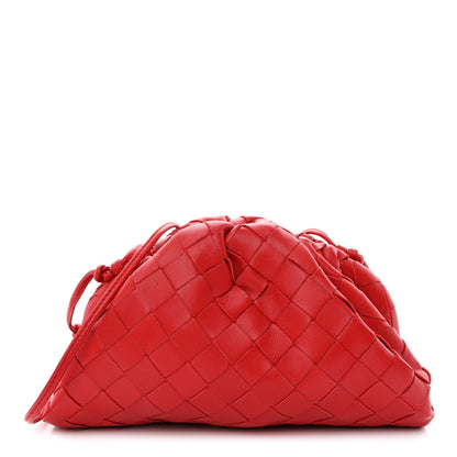 Bottega Veneta Nappa Intrecciato The Mini Pouch Bright Red 1 of 10