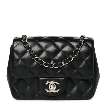 Chanel Lambskin Quilted Mini Square Flap Black 1 of 9