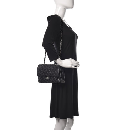 Chanel Lambskin Quilted Medium Double Flap Black 2 of 18