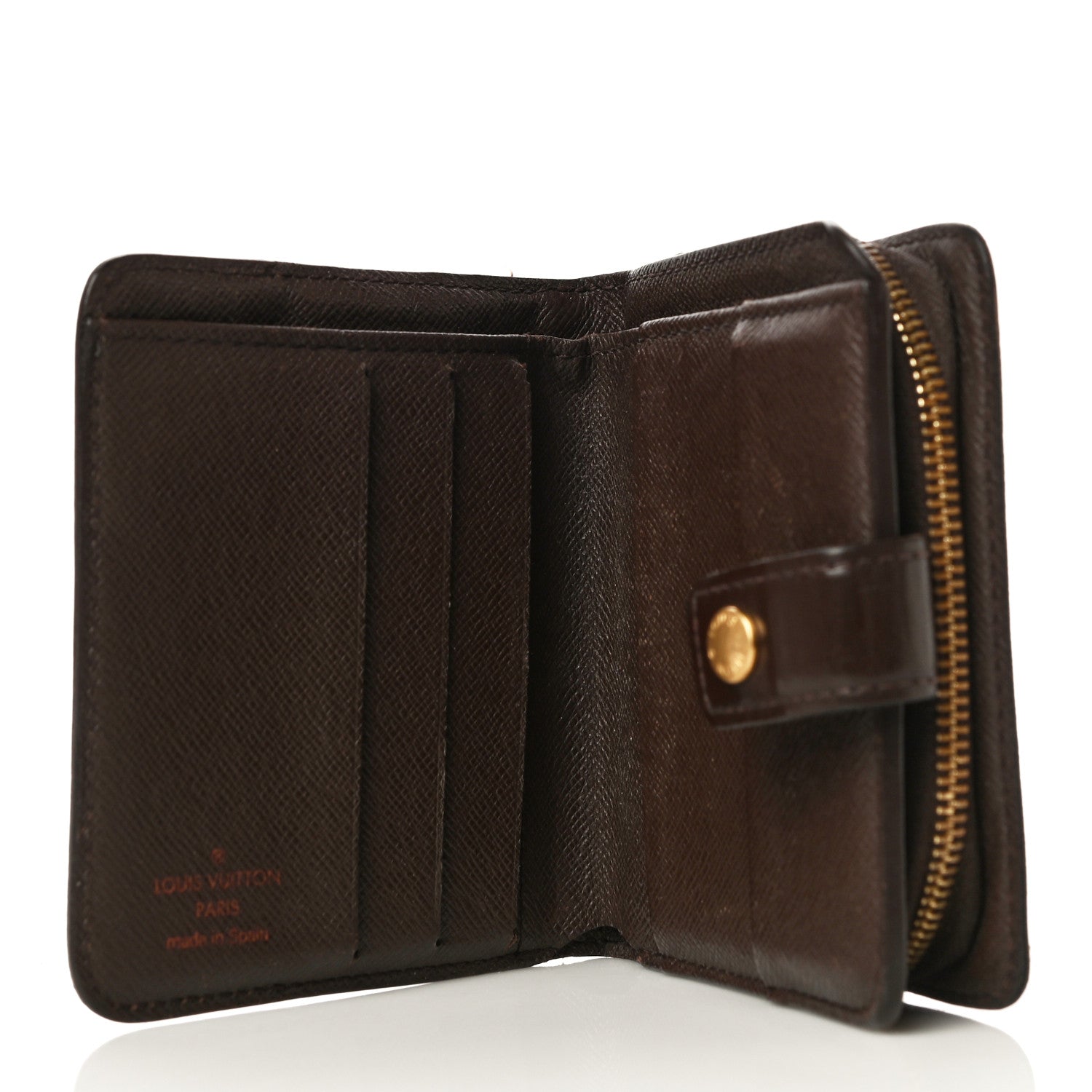 Louis Vuitton Damier Ebene Zippe Zipped Compact Wallet 6 of 13