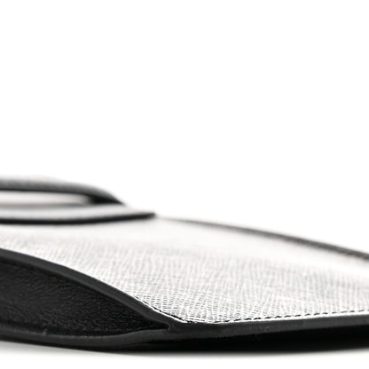 Celine Triomphe Canvas Lambskin Phone Pouch With Flap Black 8 of 10