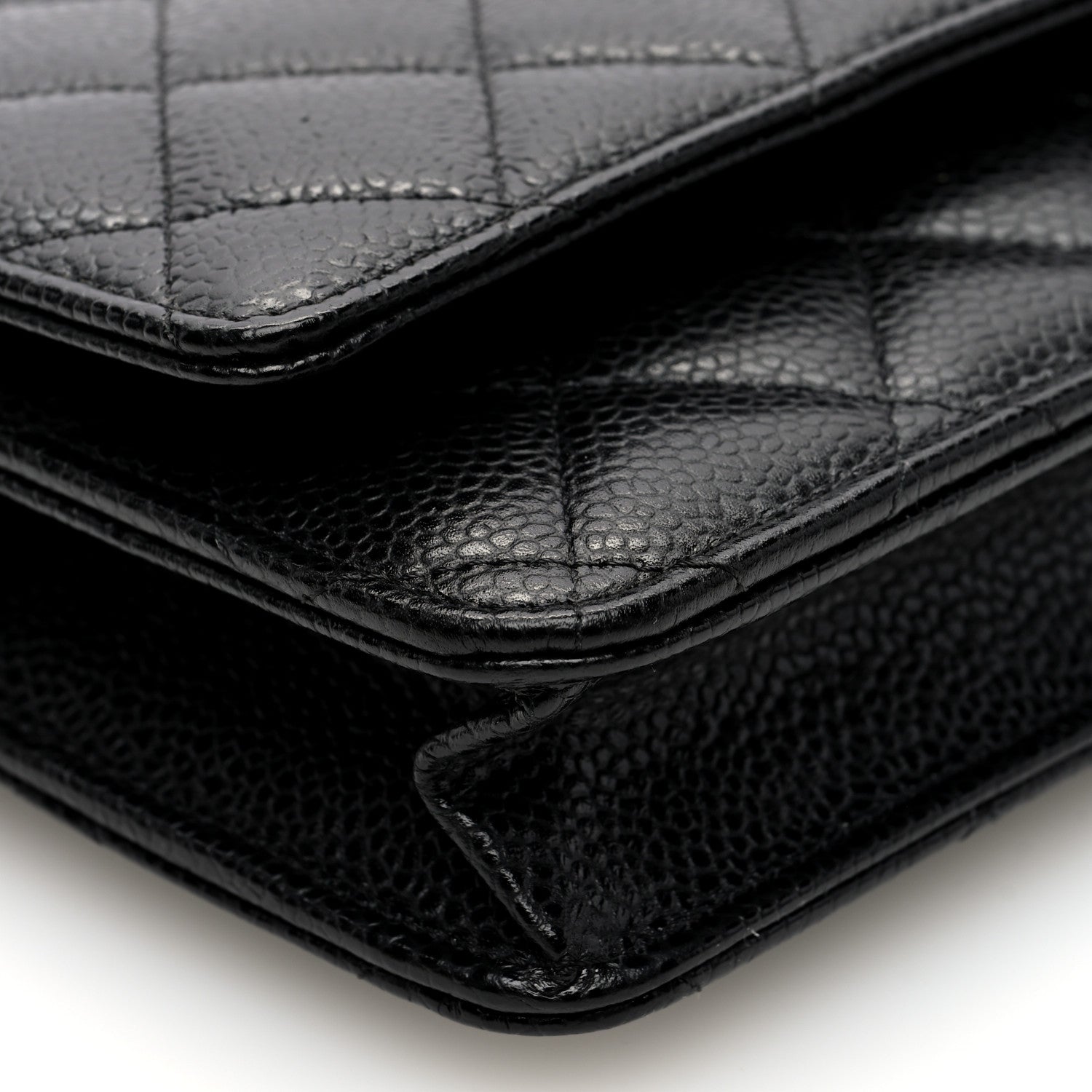 Chanel Caviar Quilted Wallet On Chain WOC Black 9 of 11