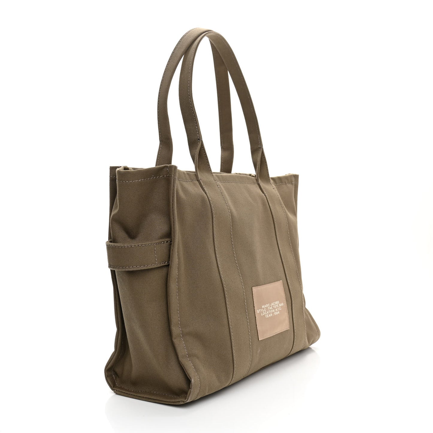 Canvas Large Summer Tote Bag Slate Green