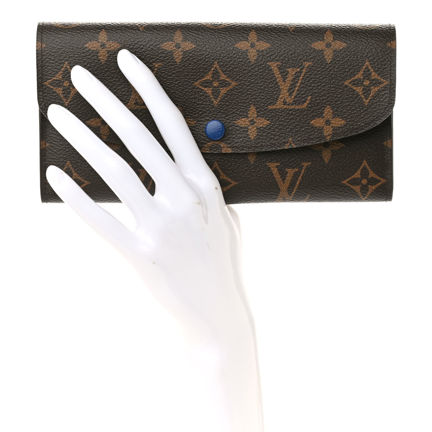Louis Vuitton Monogram Emilie Wallet Blue 2 of 9