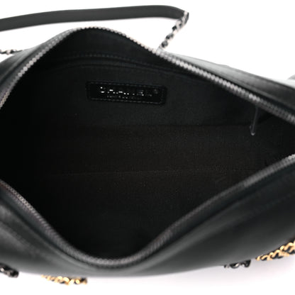 Chanel Calfskin Chain 20s Signature Bowling Bag Black 5 of 9