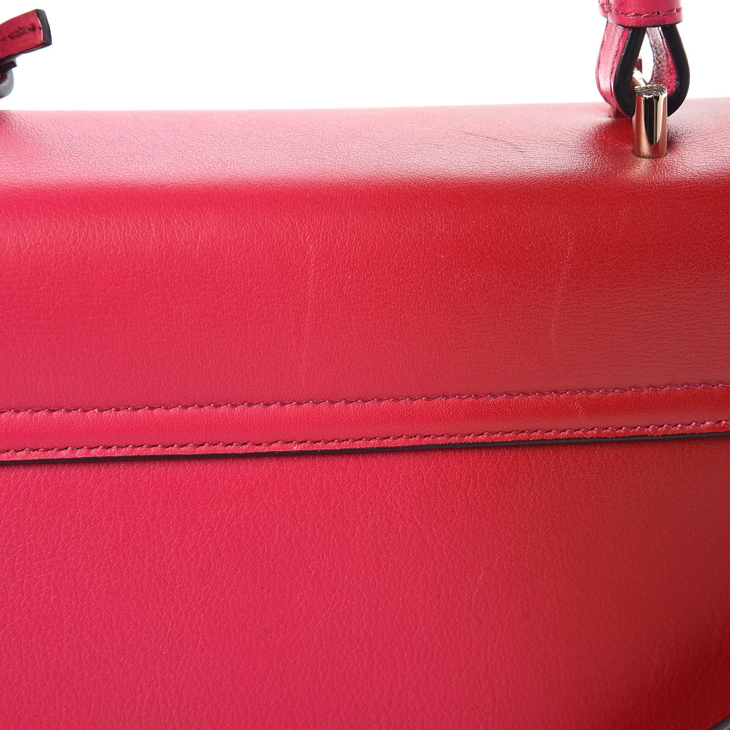Calfskin Medium DV One Satchel Pink Red
