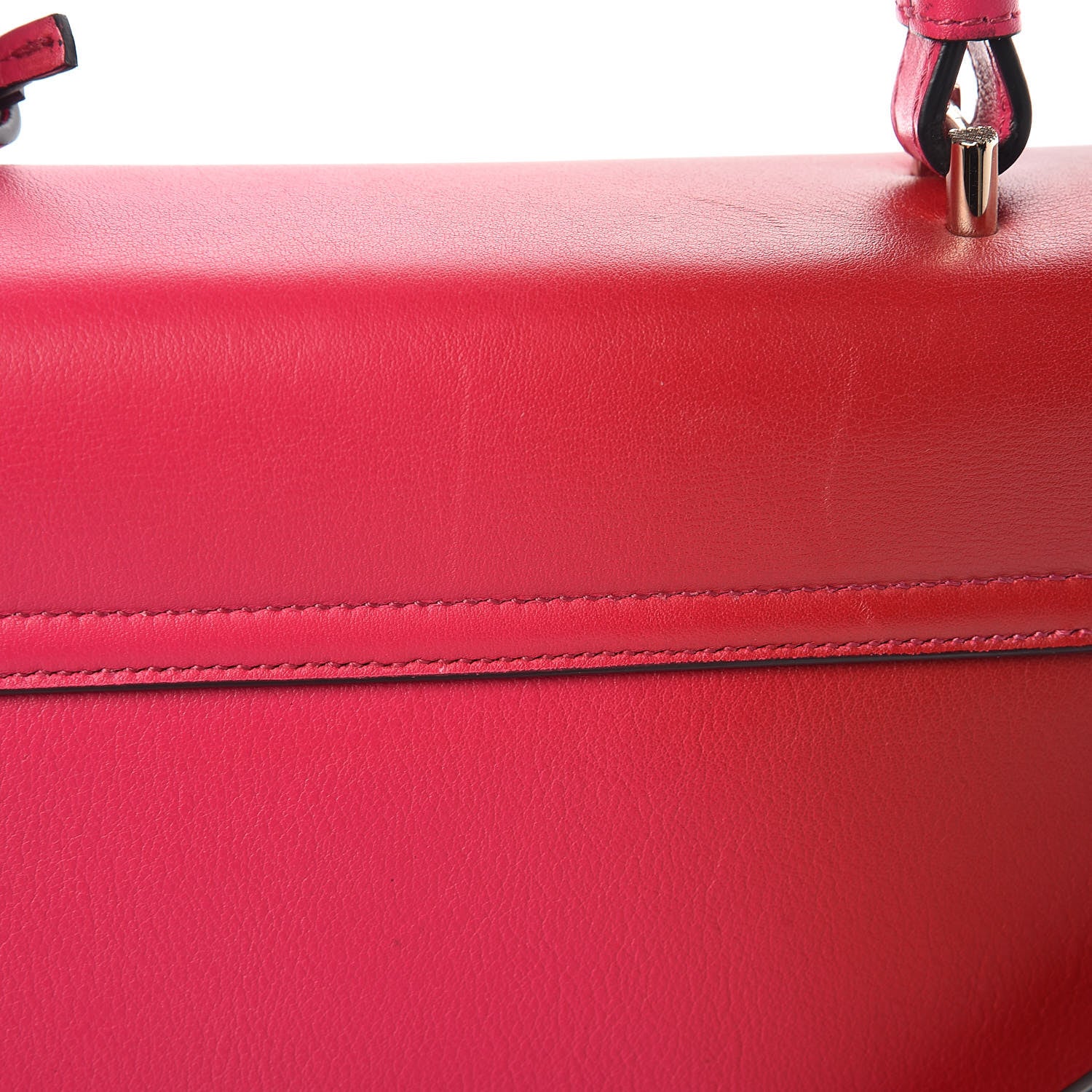 Versace Calfskin Medium DV One Satchel Pink Red 10 of 10