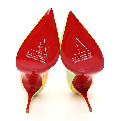 Christian Louboutin Patent Discolaser Hot Chick 100 Pumps 36.5 California 36.5 6 of 8