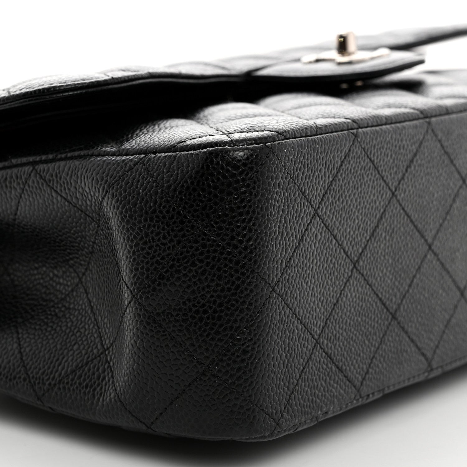 Chanel Caviar Quilted Jumbo Double Flap Black 9 of 10
