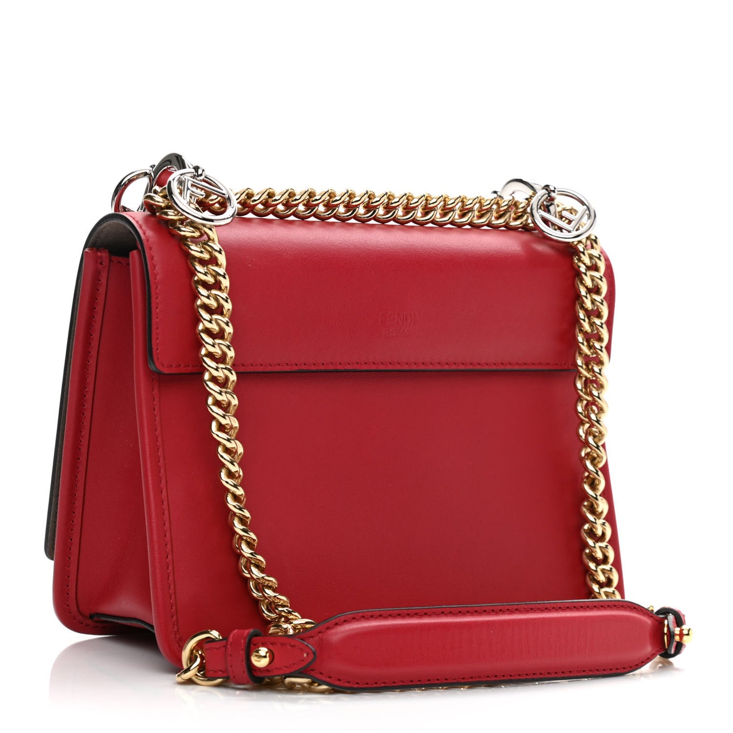 Vitello Century Opaco F is Fendi Small Kan I Shoulder Bag Fragola