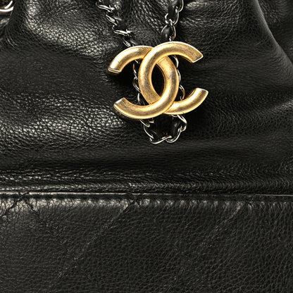 Chanel Calfskin Quilted Small Gabrielle Bucket Black 8 of 10