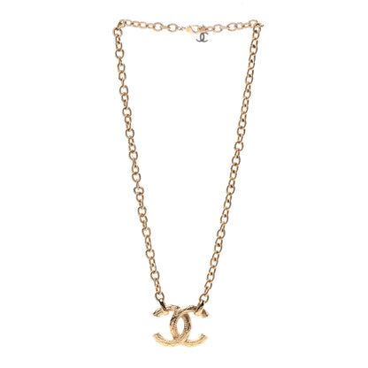 Chanel CC Pendant Chain Necklace Gold 3 of 7