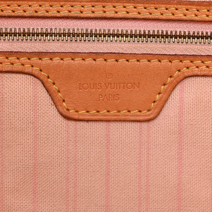 Louis Vuitton Damier Azur Delightful MM Rose Ballerine 6 of 14