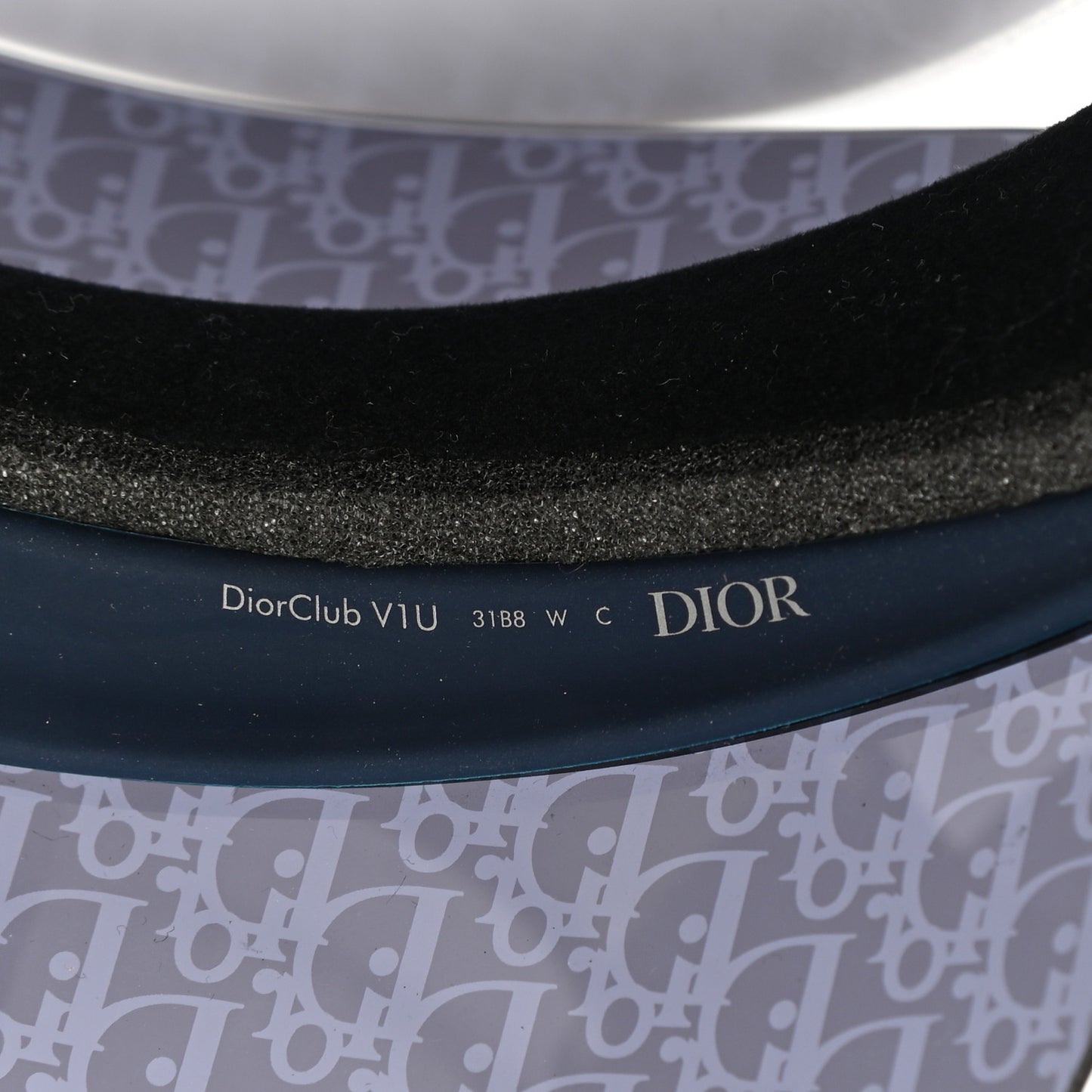 Oblique DiorClub V1U Sun Visor Blue