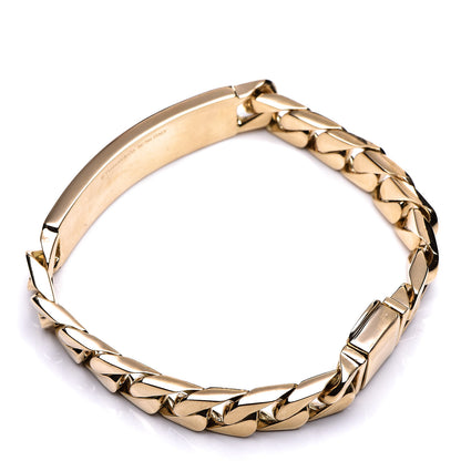 Tiffany 18K Yellow Gold Curb Link ID Bracelet 3 of 6