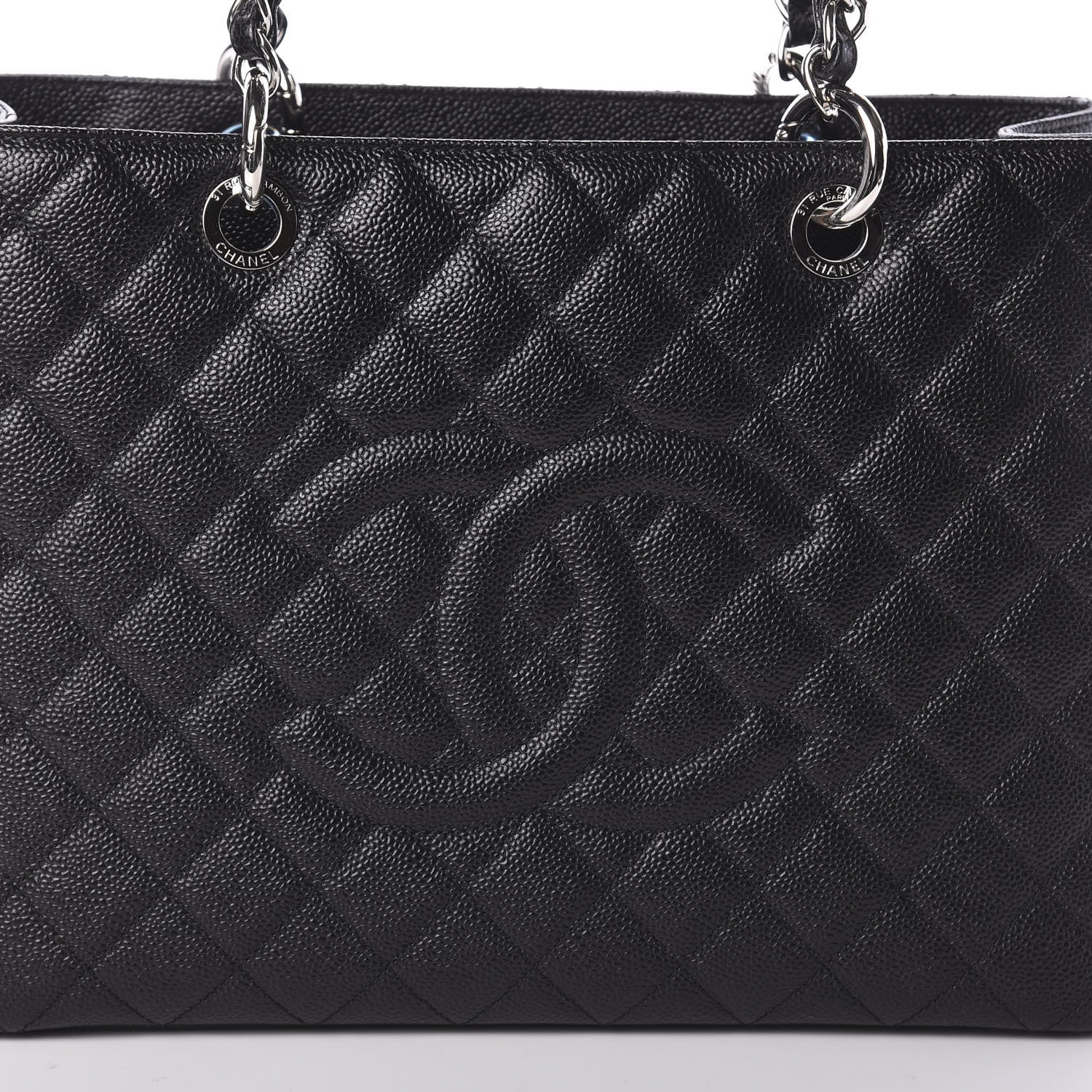 Chanel Caviar Quilted Grand Shopping Tote GST Black 8 of 10