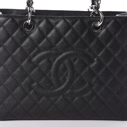 Chanel Caviar Quilted Grand Shopping Tote GST Black 8 of 10