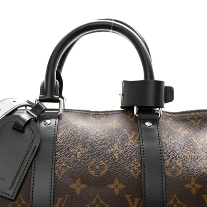 Louis Vuitton Monogram Macassar Keepall Bandouliere 45 7 of 12