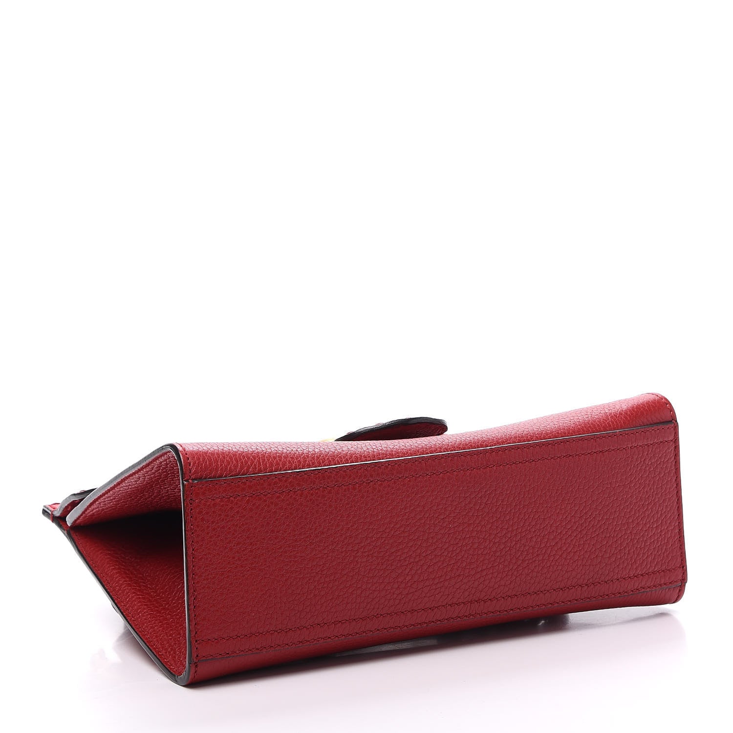 Gucci Calfskin Mini GG Marmont Top Handle Bag Vulcanic Red 4 of 11