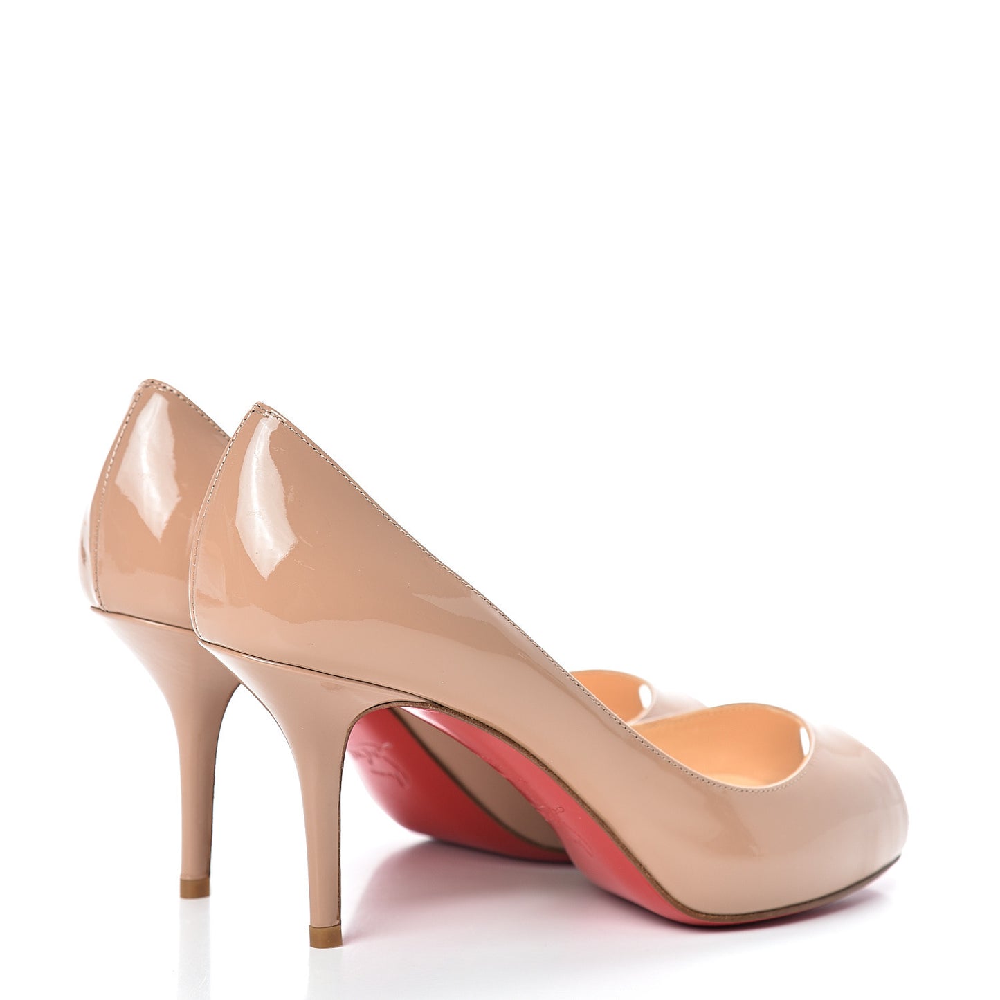Patent Mater Claude 85 Platform Pumps 36.5 Nude