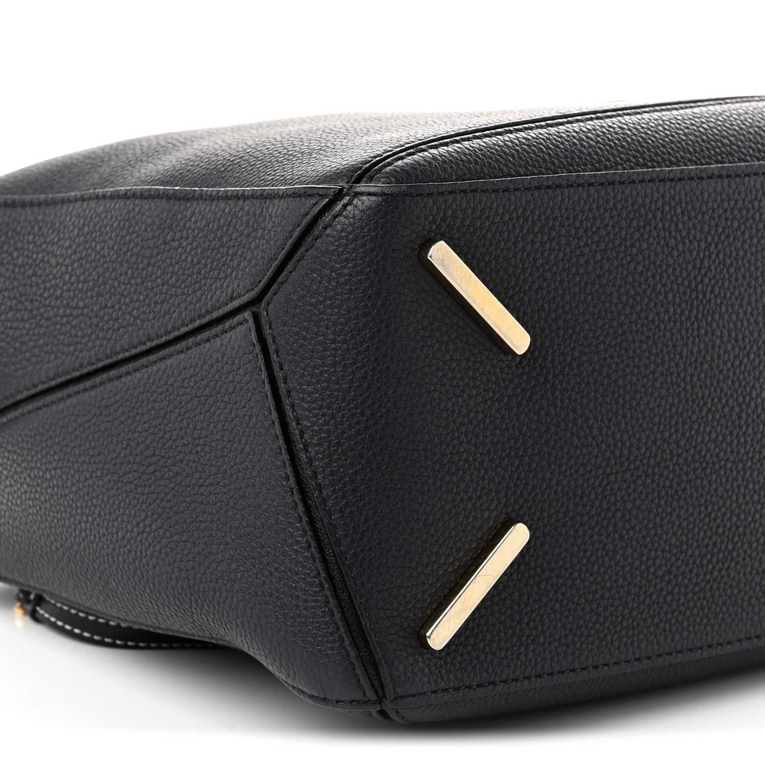 Loewe Calfskin Medium Puzzle Bag Midnight Blue Black 8 of 9