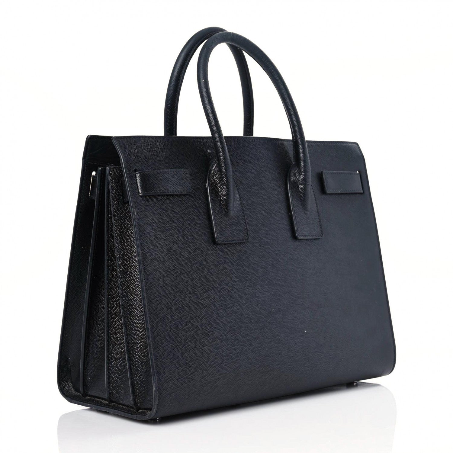 Saint Laurent Grained Calfskin Small Sac De Jour Black 3 of 28