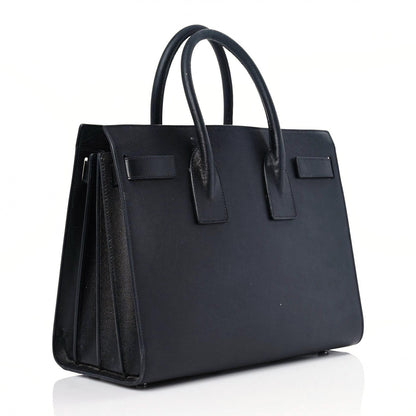 Saint Laurent Grained Calfskin Small Sac De Jour Black 3 of 28