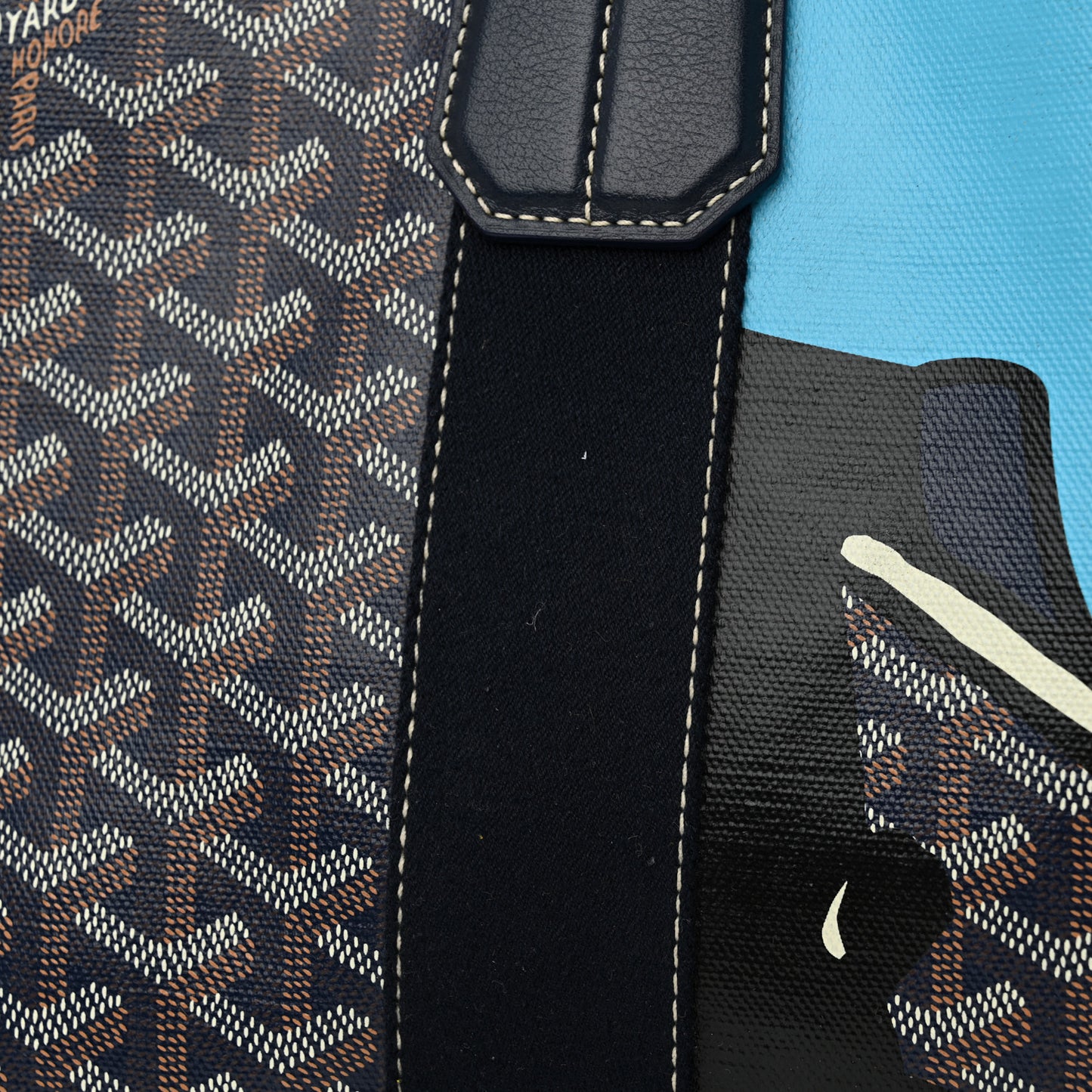 Goyardine Villette Tote Blue