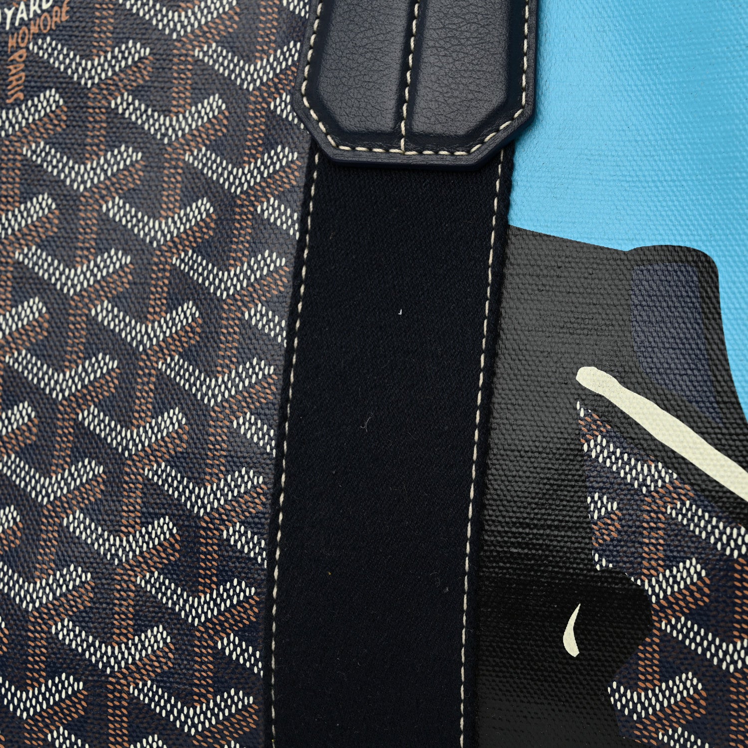 Goyard Goyardine Villette Tote Blue 14 of 14