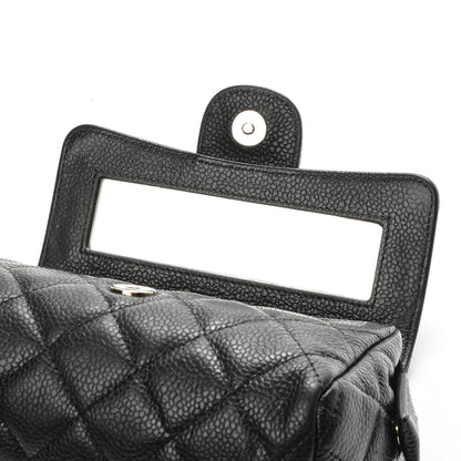 Chanel Caviar Quilted Flap Cosmetic Case Black 5 of 8