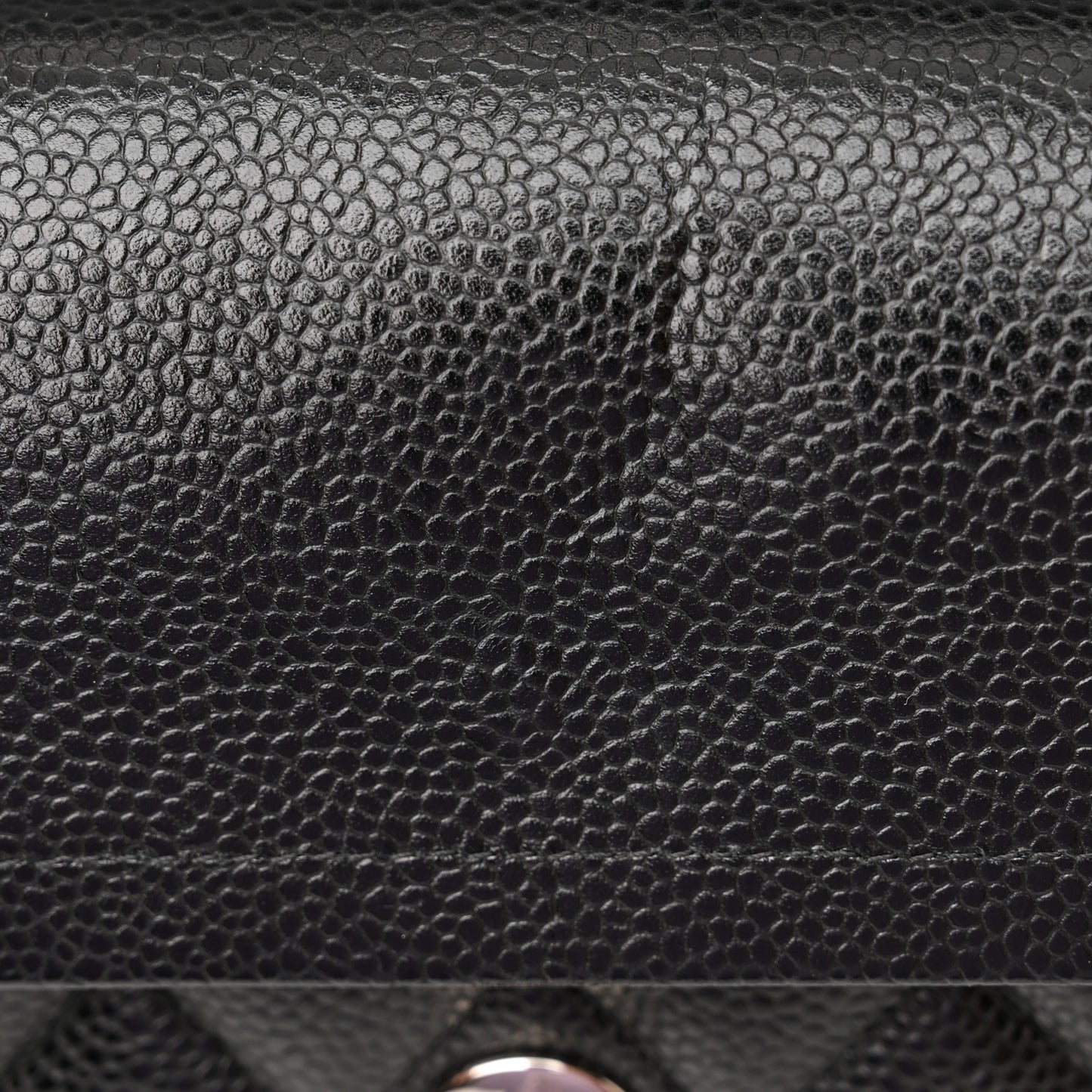 Caviar Quilted Small Double Flap Black