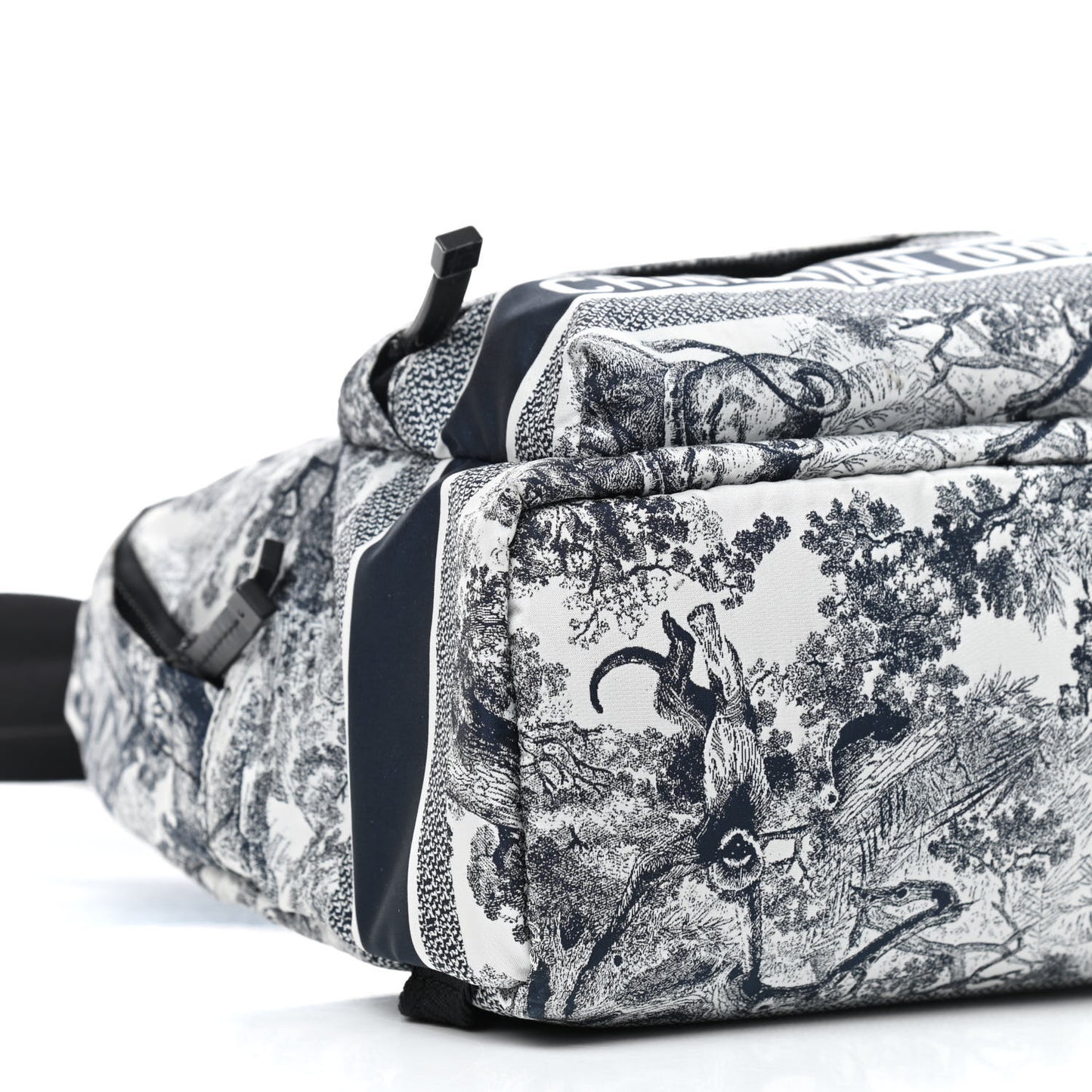 Nylon Technical Fabric Toile De Jouy Small Diortravel Backpack Blue