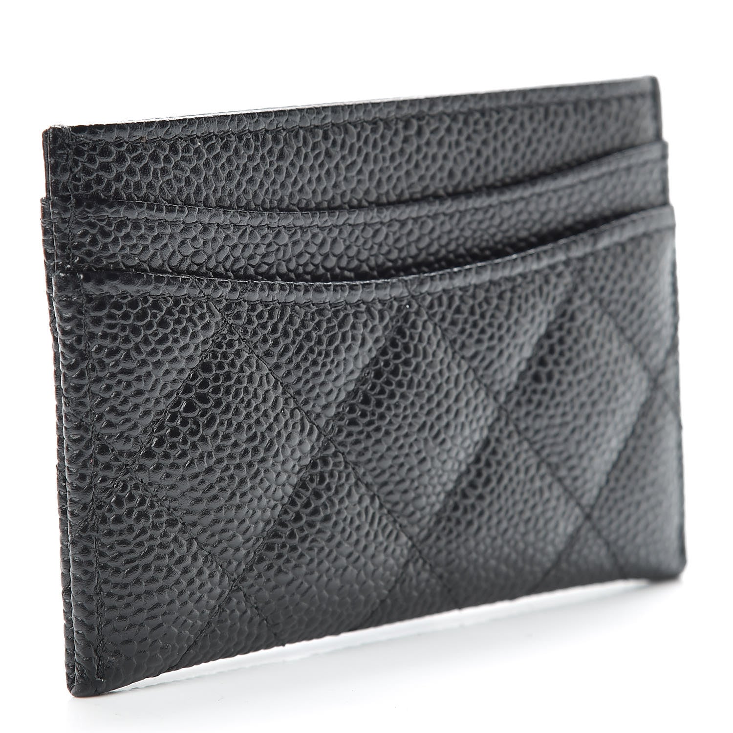 Chanel Caviar Quilted Card Holder Black 3 of 9